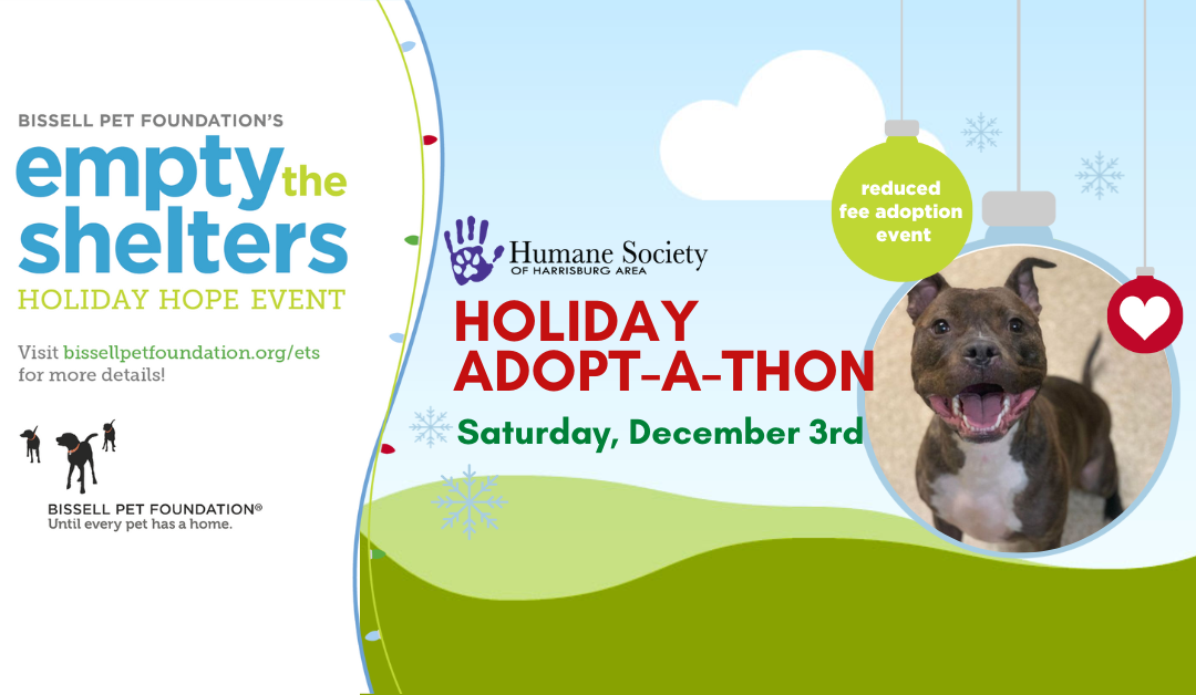 Media Alert: BISSELL Pet Foundation Sponsor’s Reduce Adoption Fees for “Empty the Shelters” Holiday Adopt-a-Thon Event at the Humane Society of Harrisburg Area